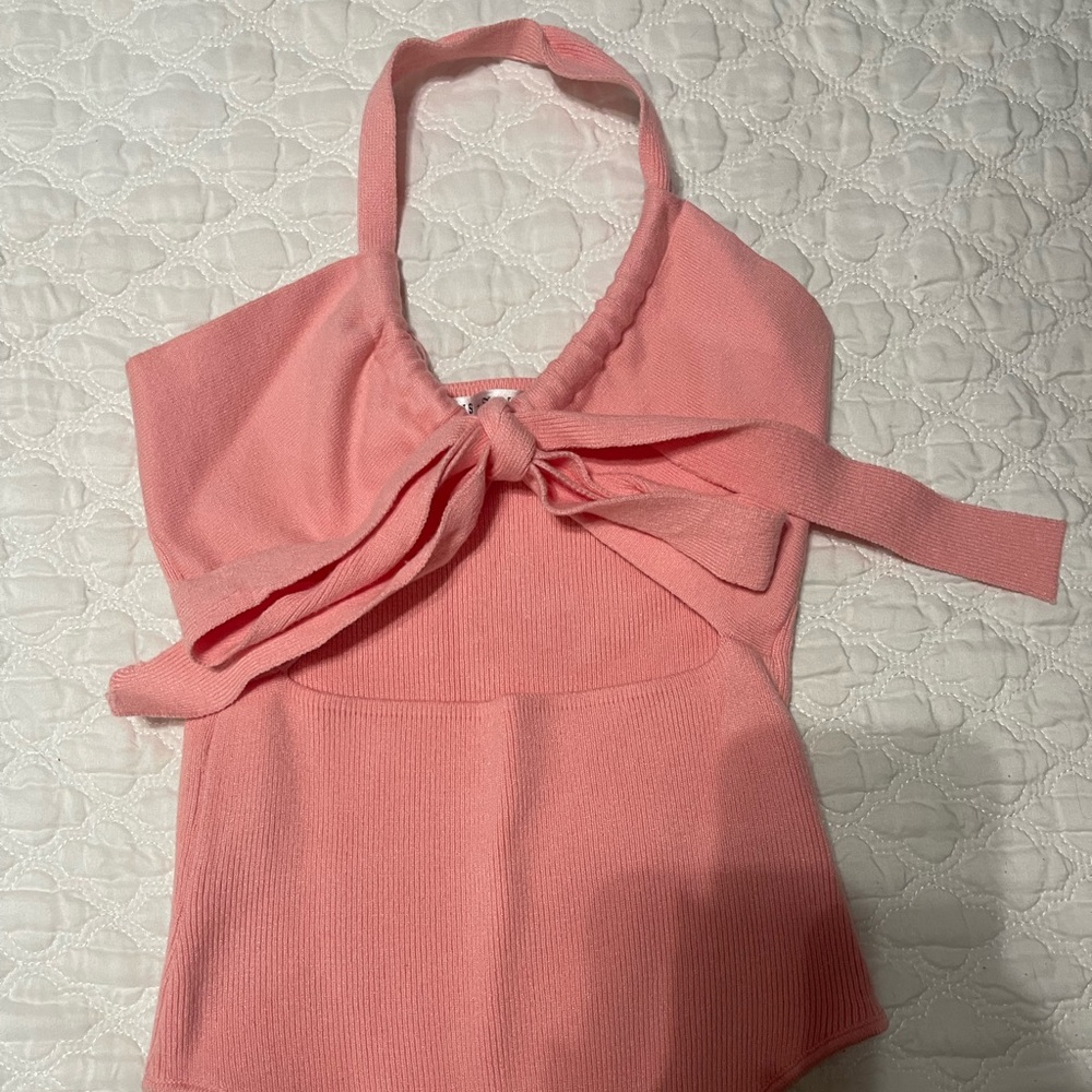Pink saints secrets cotton body suit